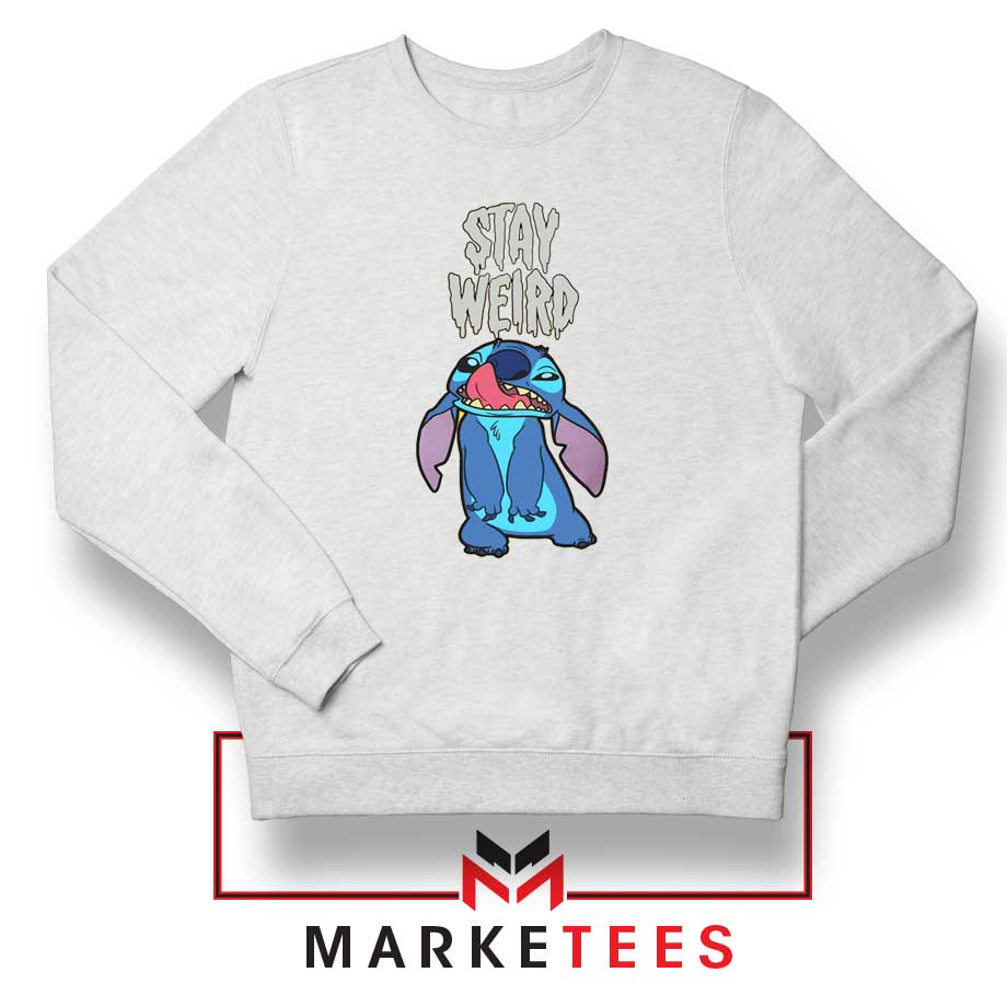 Stitch Stay Weird Sweatshirt Buy Disney Movies Sweaters - Marketees.com