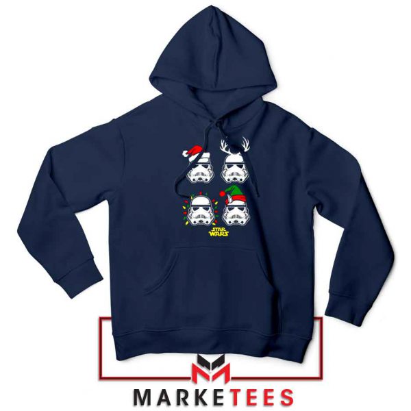 Stormtrooper Xmas Navy Blue Hoodie