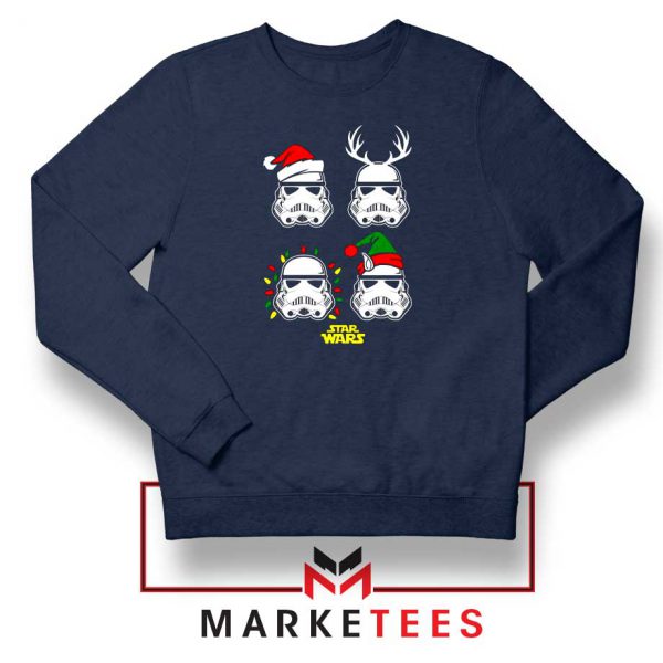 Stormtrooper Xmas Navy Blue Sweatshirt