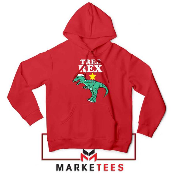 Tree Rex Xmas Red Hoodie