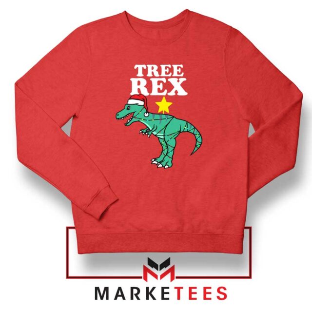 Funny Tree Rex Christmas Dinosaur T-Shirt