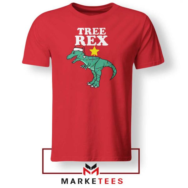 Tree Rex Xmas Red Tshirt