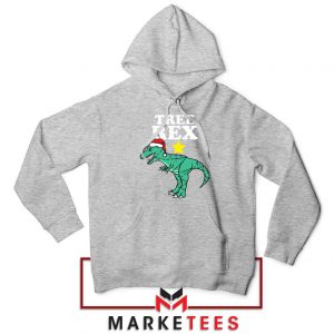 Tree Rex Xmas Sport Grey Hoodie