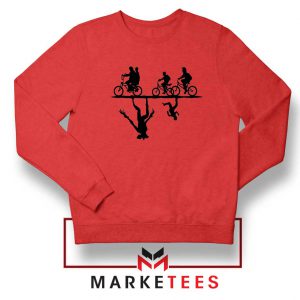 Upside Down Horror Red Sweatshirt