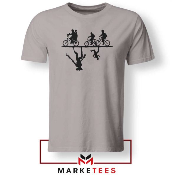 Upside Down Horror Sport Grey Tshirt