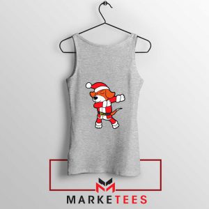 Xmas Dabbing Dog Sport Grey Tank Top