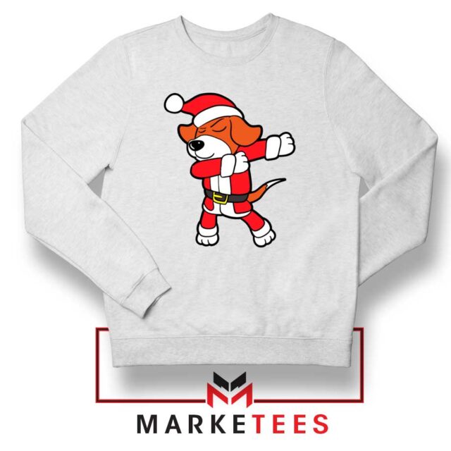 Funny Dabbing Dog Christmas Meme T-Shirt