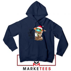 Yoda Christmask 2020 Navy Blue Hoodie