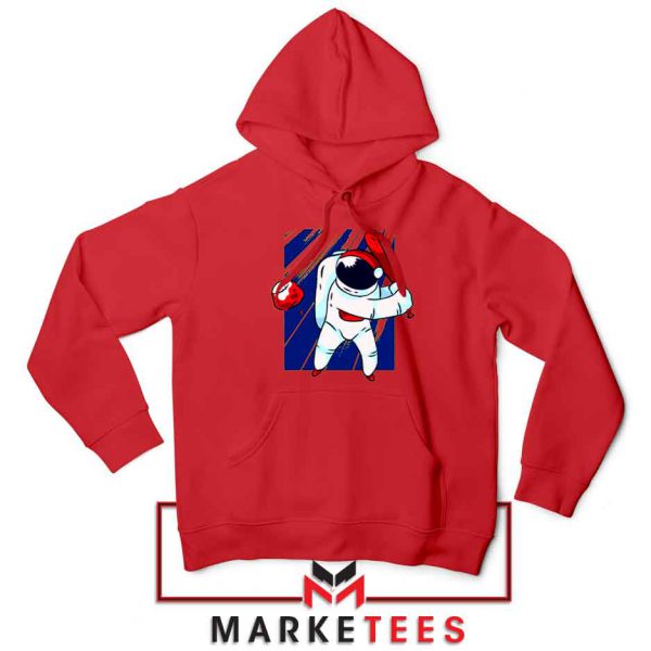 Astronaut Nasa Baseball Red Hoodie