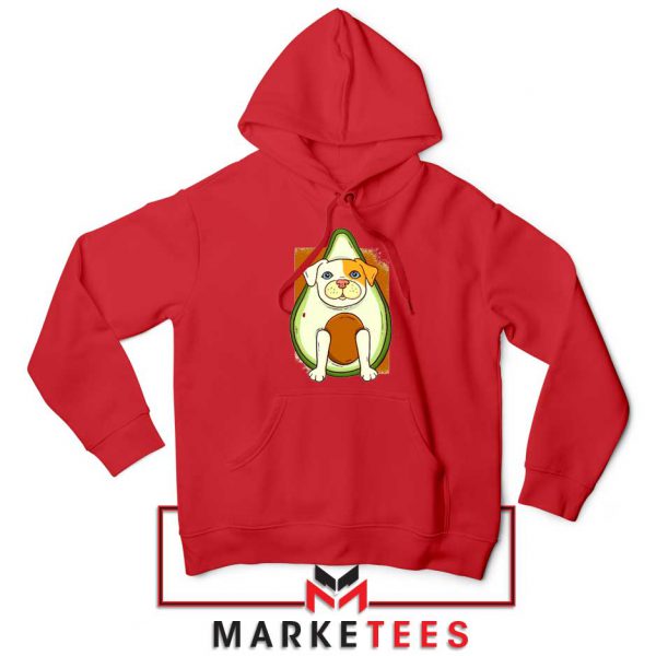 Avocado Vegan Dog Best Red Hoodie