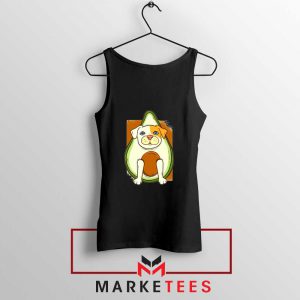 Avocado Vegan Dog Black Tank Top