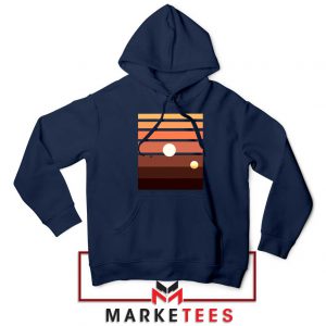 Binary Sunset Star Wars Best Navy Blue Hoodie