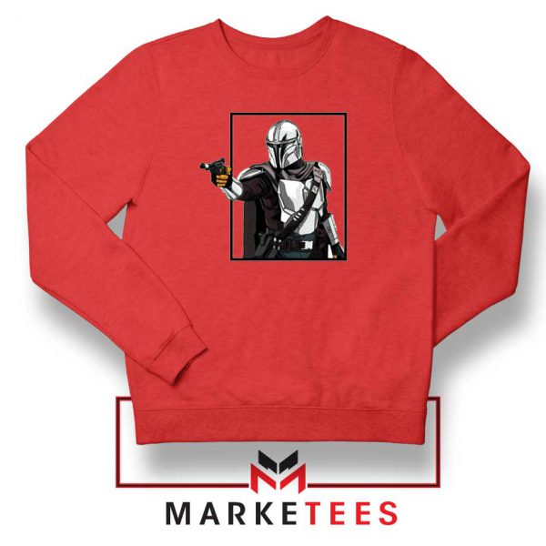 Boba Fett Design Star Wars Red Sweatshirt