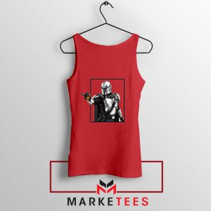 Boba Fett Design Star Wars Red Tank Top