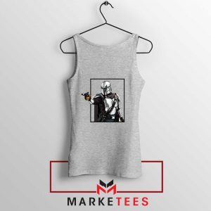 Boba Fett Design Star Wars Sport Grey Tank Top