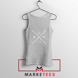 Bon Iver Band X Logo Design Sport Grey Tank Top