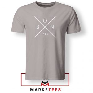 Bon Iver Band X Logo Sport Grey Tshirt