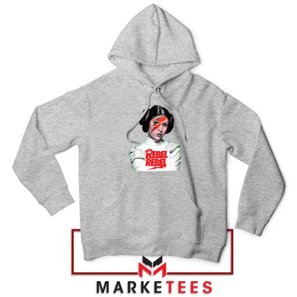 Rebel Rebel Parody Princess Leia Sport Grey Hoodie