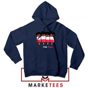 The Fab Four Tribute Band Navy Blue Hoodie