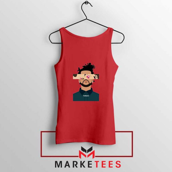 The Weeknd Xo Ovo Tour 2015 Red Tank Tops
