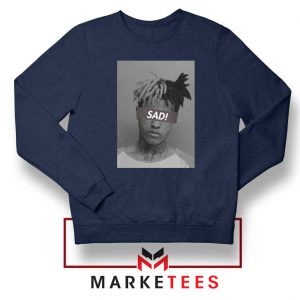 XXXTentacion Sad Rapper Navy Blue Sweatshirt