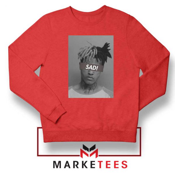 XXXTentacion Sad Rapper Red Sweatshirt
