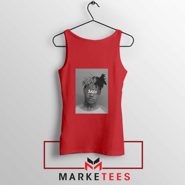 XXXTentacion Sad Rapper Red Tank Top