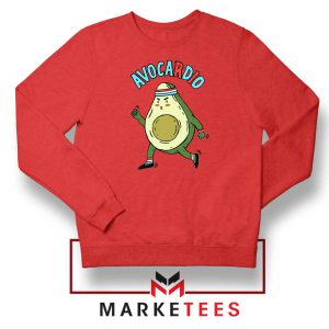 Avocardio Vegan 2021 New Red Sweatshirt