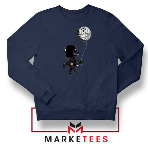 Baby Vader Balloon Banksy Navy Blue Sweatshirt