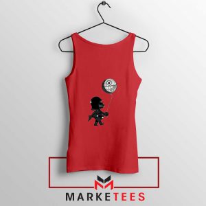 Baby Vader Balloon Banksy Red Tank Top