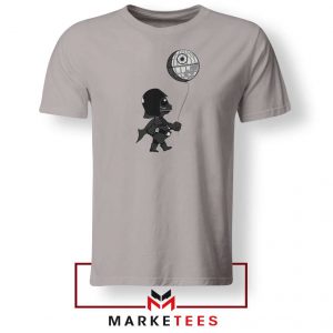 Baby Vader Balloon Banksy Style Sport Grey Tshirt