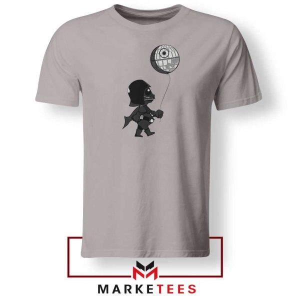 Baby Vader Balloon Banksy Style Sport Grey Tshirt