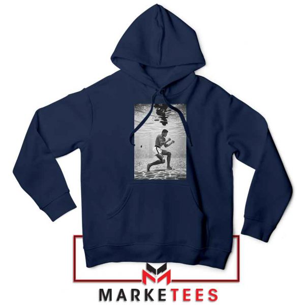 Cassius Clay Vintage 2021 Navy Blue Hoodie