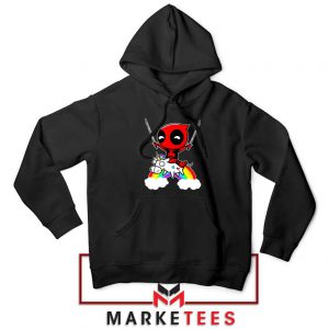 Deadpool Film Unicorn Black Hoodie