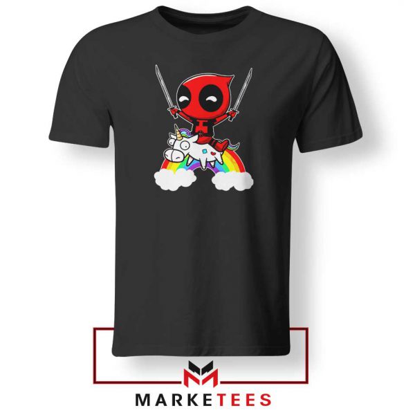 Deadpool Unicorn 2021 Black Tshirt