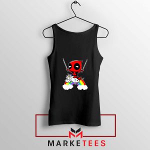 Deadpool X Men Unicorn Black Tank Top