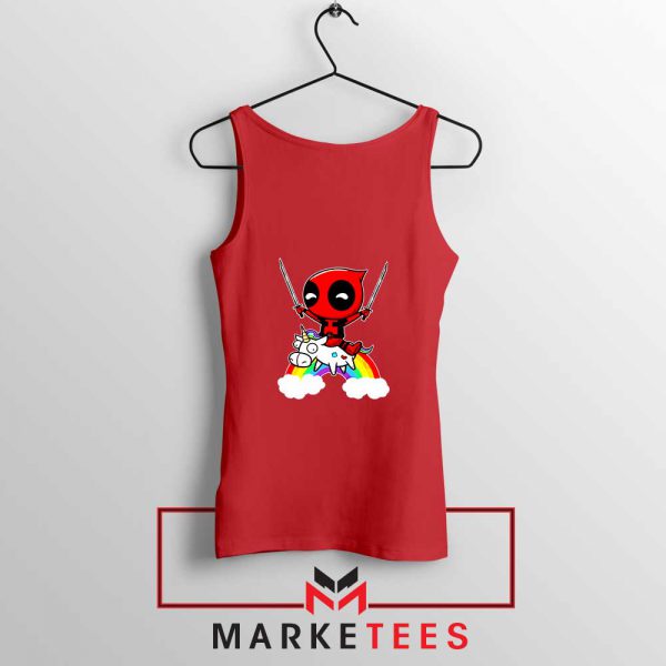 Deadpool X Men Unicorn Red Tank Top