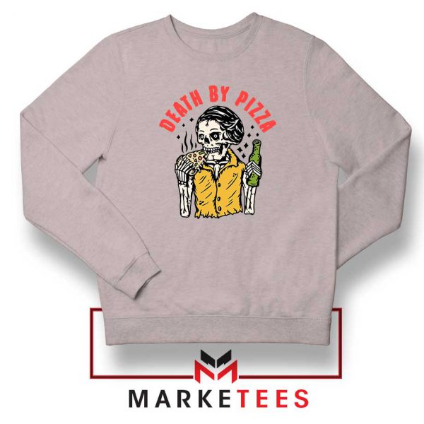 Death By Pizza Italian New Sport Grey Sweatshirt