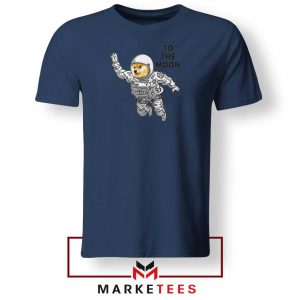 Dogecoin To The Moon 2021 Navy Blue Tshirt