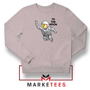 Dogecoin To The Moon Sport Grey Sweatshirt