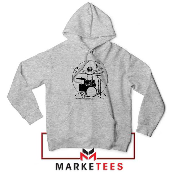 Drummer Band Best Music Sport Grey Hoodie