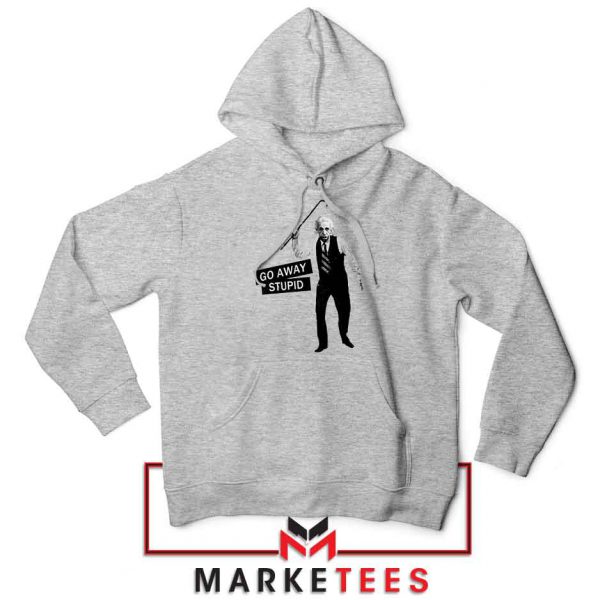 Einstein Stupid Slogan New Sport Grey Hoodie