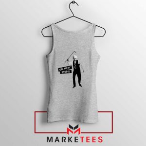 Einstein Stupid Slogan Sport Grey Tank Top