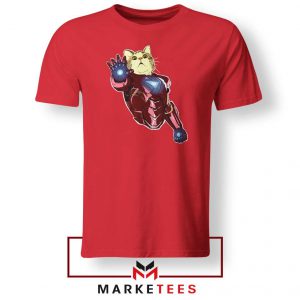 Iron Cat Marvel 2021 Red Tshirt