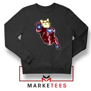 Iron Cat Marvel Comics Black Sweatshirt