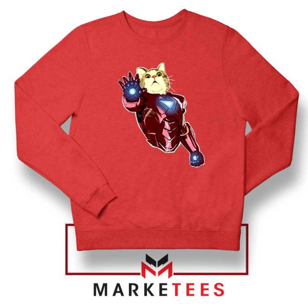 Iron Cat Marvel Comics Red Sweatshirt