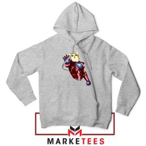 Iron Cat Marvel Comics Sport Grey Hoodie