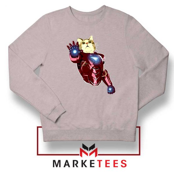 Iron Cat Marvel Comics Sport Grey Sweatshirt