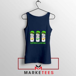 Lepreclawns Animation New Navy Blue Tank Top