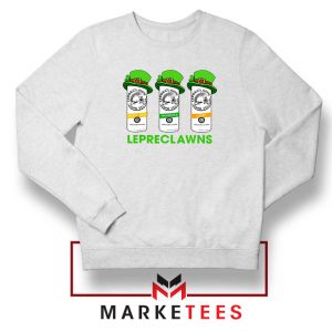 Lepreclawns Animation White Sweatshirt